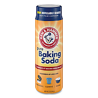 Arm & Hammer Baking Soda, 12 oz Refillable Shaker Canister, 6/Carton (3320097531)