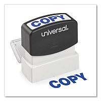 Universal Message Stamp, COPY, Pre-Inked One-Color, Blue (UNV10047)