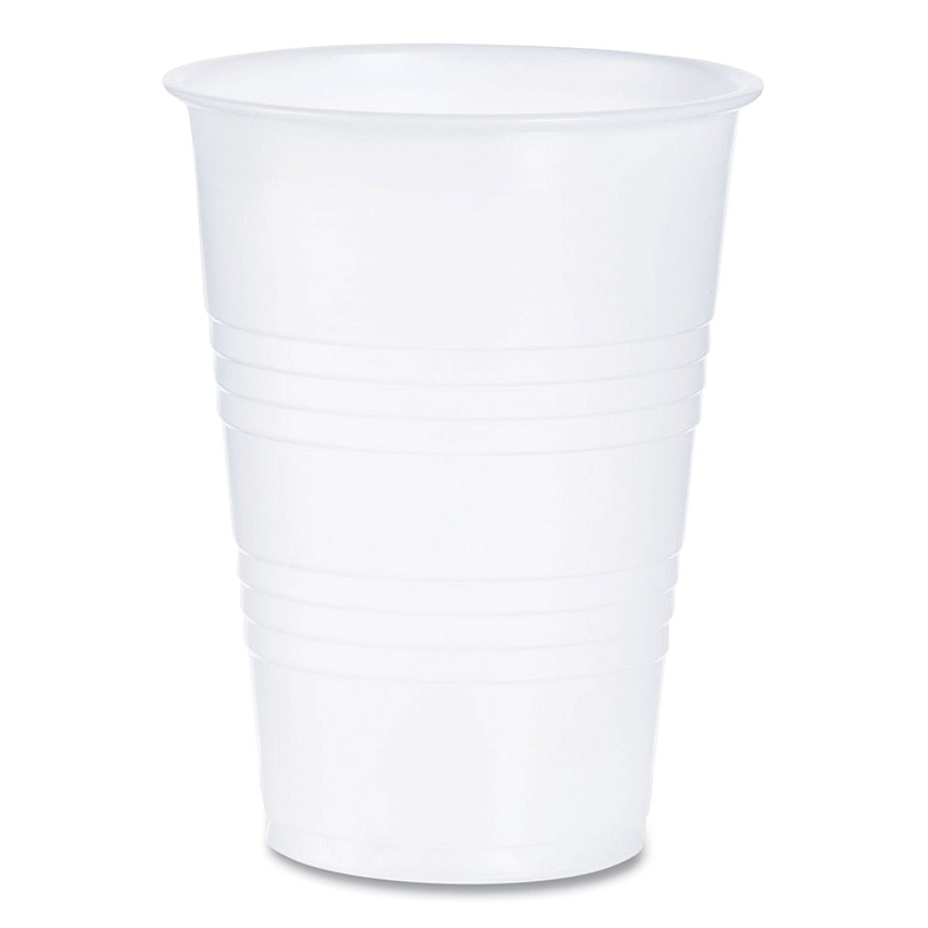 Dart High-Impact Polystyrene Cold Cups, 10 oz, Translucent, 100 Cups/Sleeve, 25 Sleeves/Carton (Y10)