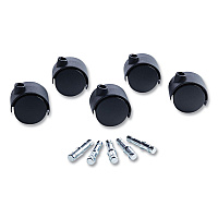 Master Caster Deluxe Duet Casters, Grip Ring Type B and Type K Stems, 2