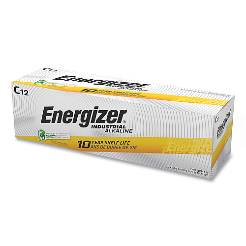 Energizer Industrial Alkaline C Batteries, 1.5 V, 12/Box (EN93)