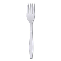 Boardwalk&reg; Heavyweight Wrapped Cutlery, Fork, White, 1000 Forks (BWKFORKHWPPWIW)