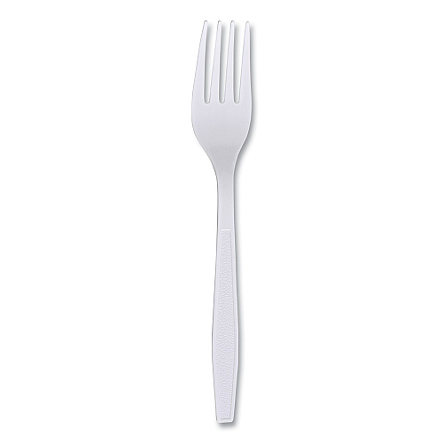 Boardwalk&reg; Heavyweight Wrapped Cutlery, Fork, White, 1000 Forks (BWKFORKHWPPWIW)