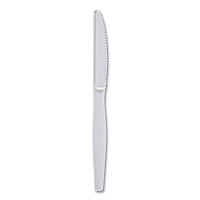 Boardwalk&reg; Full Length Polystyrene Cutlery, Knife, White, 1000/Ctn (BWKKNIFEHW)
