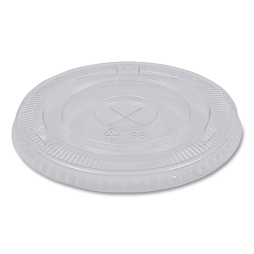 Boardwalk&reg; PET Cold Cup Lids, Fits 16-24oz Plastic Cups, 1000 Lids (BWKPETSTRAW)