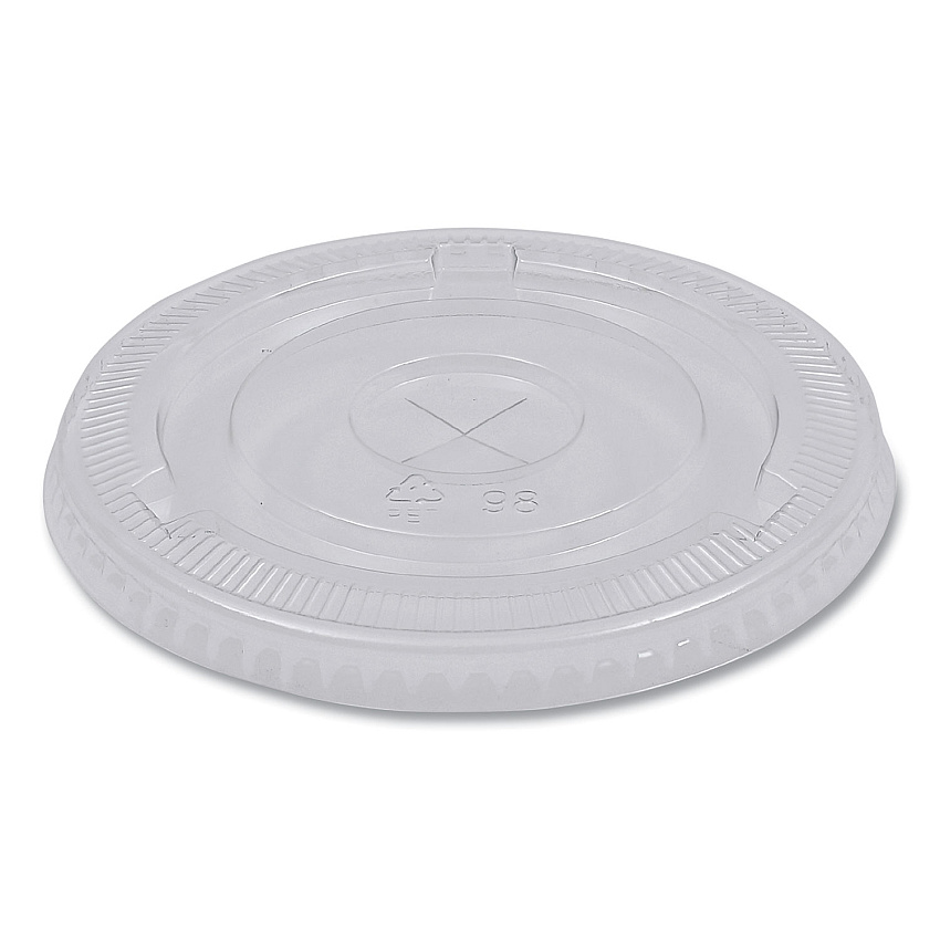 Boardwalk&reg; PET Cold Cup Lids, Fits 16-24oz Plastic Cups, 1000 Lids (BWKPETSTRAW)