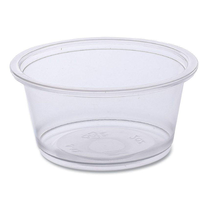 Boardwalk&reg; Soufflé/Portion Cups, 2 oz, Clear, 2500/Carton (BWKPRTN2TS)