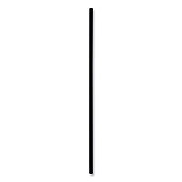 Boardwalk&reg; Unwrapped Cocktail Straws, 8", Black, 5000/Carton (BWKSLSTUBL)