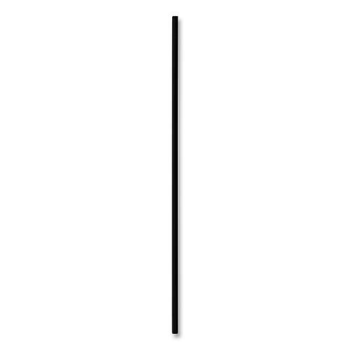 Boardwalk&reg; Unwrapped Cocktail Straws, 8", Black, 5000/Carton (BWKSLSTUBL)