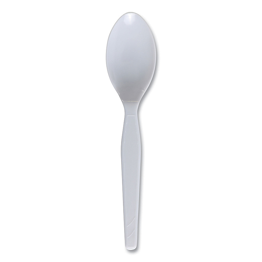 Boardwalk&reg; Polystyrene Cutlery, Teaspoon, 100 Teaspoons (BWKSPOONMWPSBX)