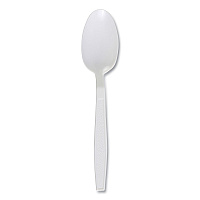 Boardwalk&reg; Heavyweight Plastic Cutlery, Teaspoon, 1000 Pcs. (BWKTEAHWPPWH)
