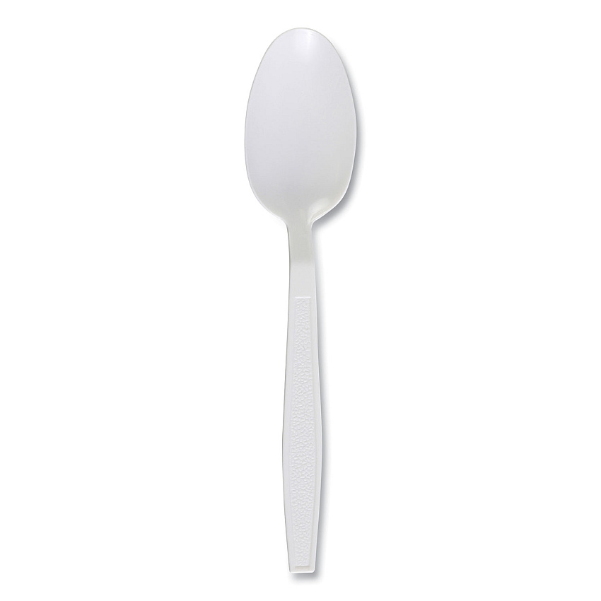 Boardwalk&reg; Heavyweight Plastic Cutlery, Teaspoon, 1000 Pcs. (BWKTEAHWPPWH)