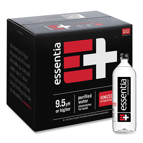 Essentia Ionized Alkaline Water, 12 oz Bottle, 12/Carton (22002029)