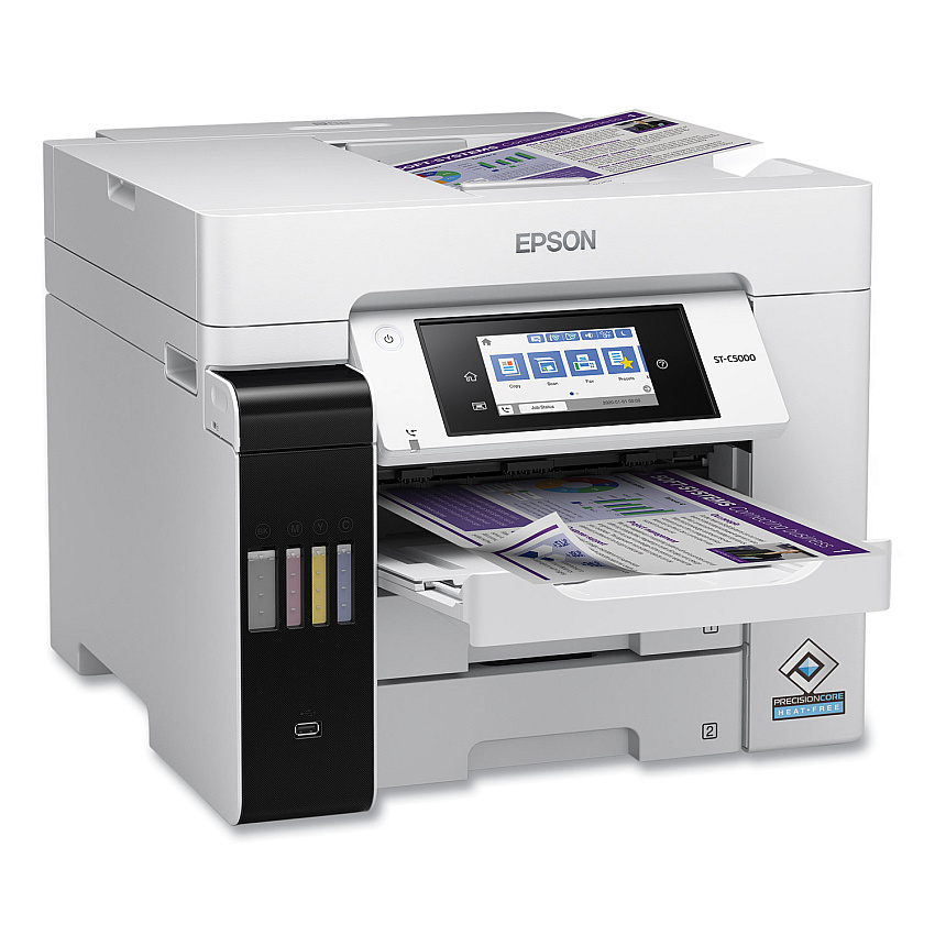 Epson WorkForce Pro ST-C5000 Supertank Color MFP, Copy/Fax/Print/Scan (C11CJ29203)