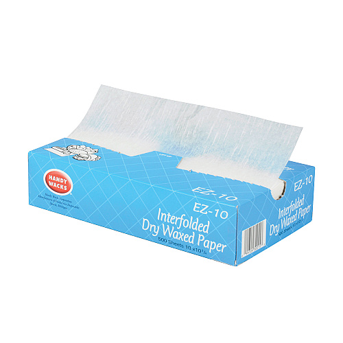 Handy Wacks Interfolded Dry Waxed Paper Deli Sheets, 10.75 x 10, 500 Box, 12 Boxes/Carton (EZ10)