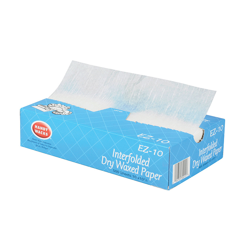 Handy Wacks Interfolded Dry Waxed Paper Deli Sheets, 10.75 x 10, 500 Box, 12 Boxes/Carton (EZ10)