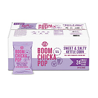 ANGIES BOOMCHICKAPOP Popcorn, Sweet and Salty, 1 oz Bag, 24/Carton (SN01213)