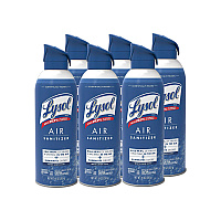 LYSOL Air Sanitizer Spray, White Linen, 10 oz Aerosol Spray, 6/Carton (99351CT)