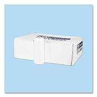 Inteplast Group High-Density Commercial Can Liners, 45 gal, 12 mic, 40" x 48", Clear, Interleaved Roll, 25 Bags/Roll, 10 Rolls/Carton (S404812N)