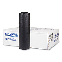 Inteplast Group High-Density Commercial Can Liners, 45 gal, 22 mic, 40