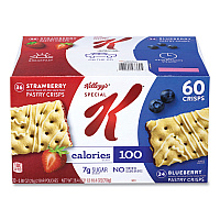 Kellogg's Special K Pastry Crisps, (36) Strawberry; (24) Blueberry, 0.88 oz, 2/Pouch, 30 Pouches/Carton (22001007)