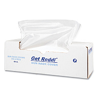 Inteplast Group Poly Bun Rack Cover, 60 x 80, 15 Micron, Clear, Plastic, 50/Carton (BR60X80)