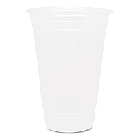Karat PET Plastic Cups, 20 oz, Clear, 1,000/Carton (CKC20)