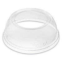 Karat PET Lids, Wide Opening Dome, Fits 12 oz to 24 oz Cold Cups, Clear, 1,000/Carton (CKDL626WH)