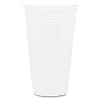 Karat PET Plastic Cups, 24 oz, Clear, 600/Carton (CKC24)