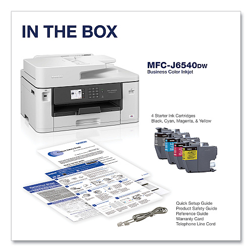 Brother MFC-J6540DW Business Color All-in-One Inkjet Printer, Copy/Fax/Print/Scan