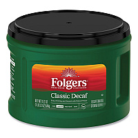 Folgers Coffee, Classic Roast Decaffeinated, Ground, 19.2 oz Can (00374EA)