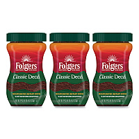Folgers Instant Coffee Crystals, Classic Decaf, 8 oz (20630)