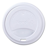 Karat Hot Cup Lids, Fits 10 oz to 24 oz Paper Hot Cups, Sipper Lid, White, 1,000/Carton (CKDL516WPP)