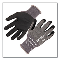 ergodyne ProFlex 7043 ANSI A4 Nitrile Coated CR Gloves, Gray, Large, 12 Pairs (10514)