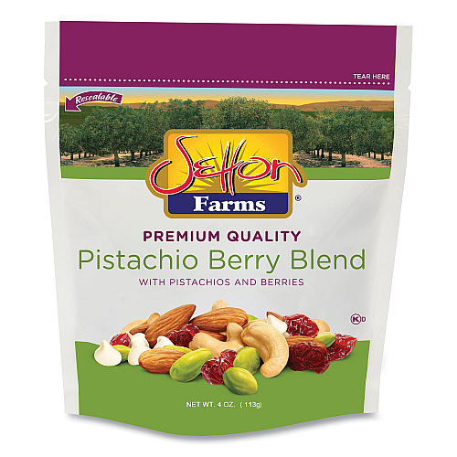 Setton Farms Pistachio Berry Blend, 4 oz Bag, 10/Carton (5919)