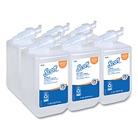 Scott Antiseptic Foam Skin Cleanser Refill, Unscented, 1,000 mL, 6/Carton (91555)