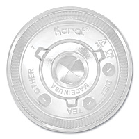 Karat PET Lids, Fits 12 oz to 22 oz Double Poly Paper Cold Cups, Flat Lid, Clear, 1,000/Carton (CKCL90)