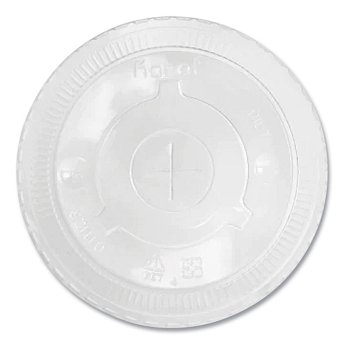 Karat PET Lids, Fits 32 oz Cold Cups, Flat Lid, Clear, 600/Carton (KRTCKCL1045)