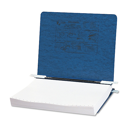 Acco PRESSTEX Covers with Storage Hooks, 2 Posts, 6" Capacity, 11 x 8.5, Dark Blue (54123)