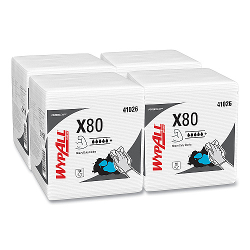 WypAll PowerClean X80 Heavy Duty Cloths (41026)