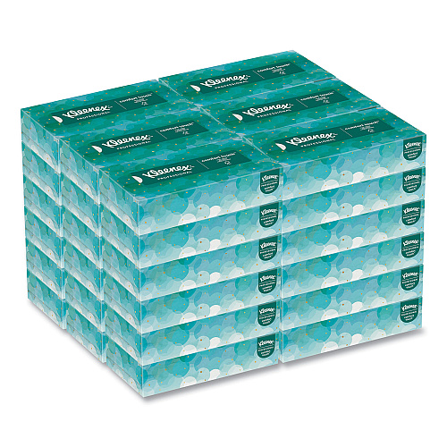 Kleenex White Facial Tissue for Business, 2-Ply, White, Pop-Up Box, 100 Sheets/Box, 36 Boxes/Carton (21400)