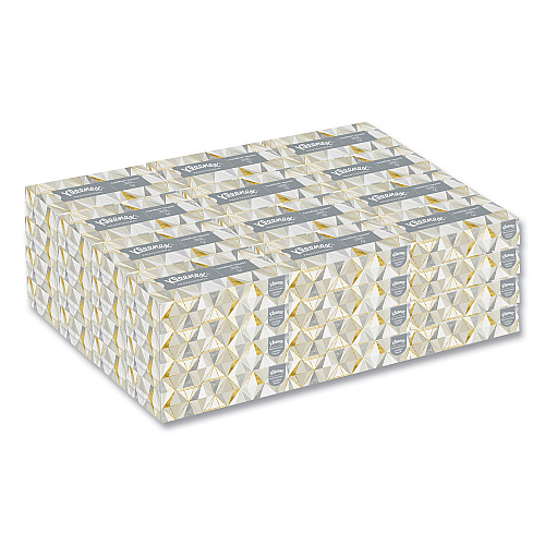 Kleenex White Facial Tissue for Business, 2-Ply, White, Pop-Up Box, 125 Sheets/Box, 48 Boxes/Carton (21606CT)
