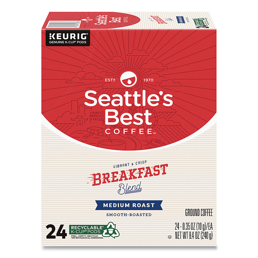 Seattle's Best Breakfast Blend Coffee K-Cups, 24/Box (12407882)