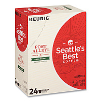 Seattle's Best Post Alley Dark Coffee K-Cup, 24/Box, 4/Carton (12407884CT)