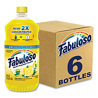 Fabuloso&reg; Multi-Use Cleaner, Lemon Scent, 56 oz, 6 Bottles (MX06157CT)