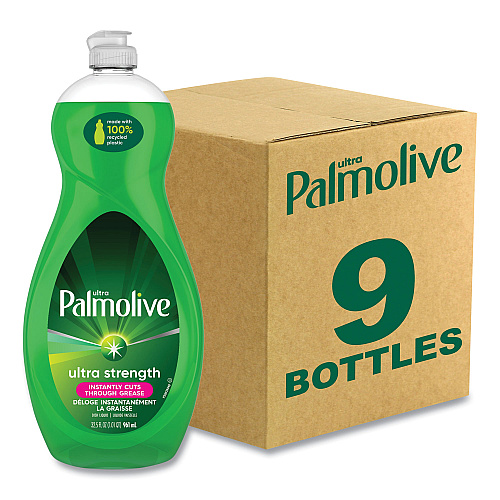 Palmolive Dishwashing Liquid, Green Scent, 32.5 oz Bottle, 9/Carton (US04282CT)