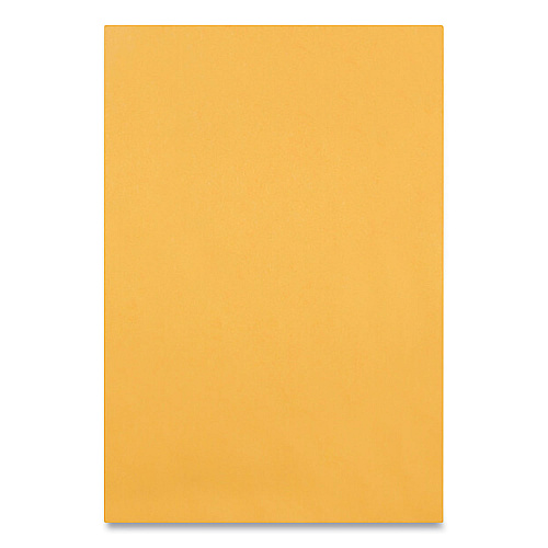 Quality Park Clasp Envelope, 28 lb Bond Weight Kraft, #63, Square Flap, Clasp/Gummed Closure, 6.5 x 9.5, Brown Kraft, 100/Box (37863)