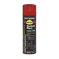Rust-Oleum Hard Hat High Performance V2100 System Rust Preventive Enamel Spray Paint, Flat Safety Red, 15 oz Aerosol Can, 6/Carton (V2163838)