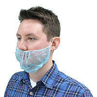 Poly Beard Cover Blue 1000/cs, Case Of 1000 (MBC-1000/B)
