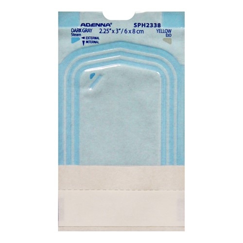 Adenna Sterilization Pouches, Triple Seal, 3.75" X 2.25", Case Of 2000 (SPH2338)